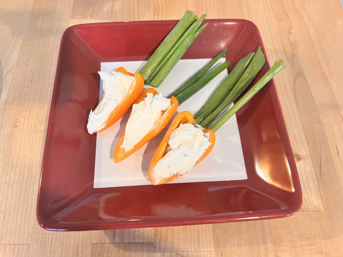 keto cream cheese stuffed peppers